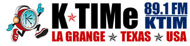 K-TIMe | KTIM 89.1 FM Music Sports Talk Radio | La Grange, Texas Logo