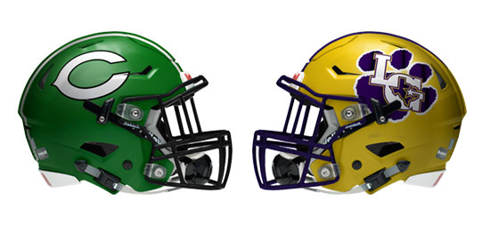 Leopard Football Helmets-Green Leopard Football Helmets-Green